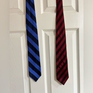 2 Striped ties